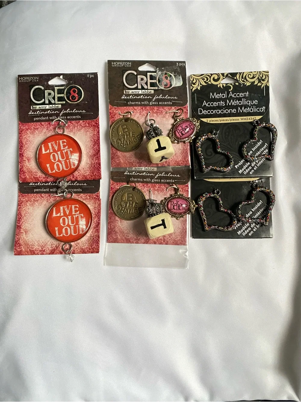 Assorted Jewelry Making Charms and Accents